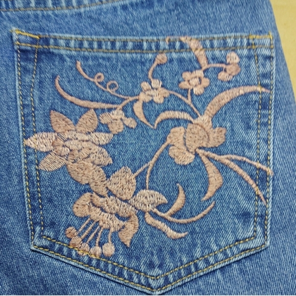 ASOS Florence Embroidered Raw Hem Jeans - Picture 4 of 9